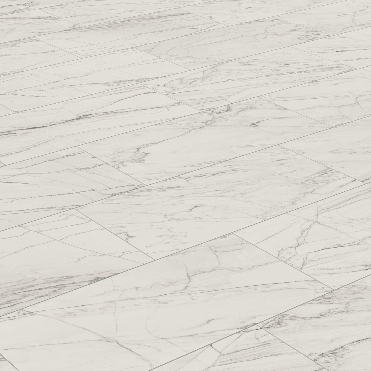 Aniston 24 x 48 Matte Porcelain Tile in Calacatta Quartzite