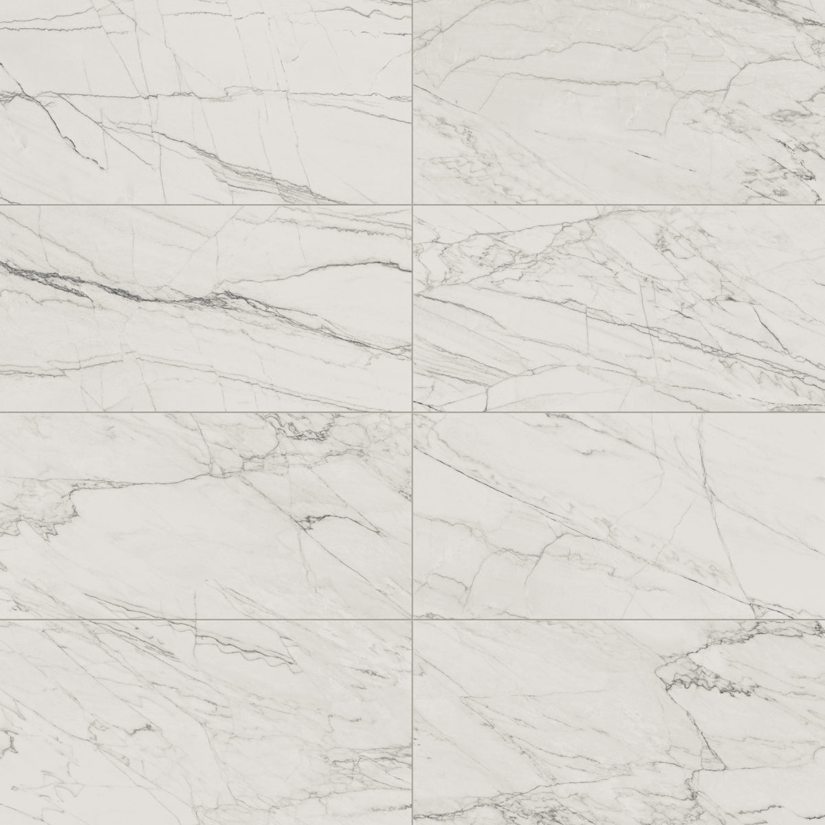 Aniston 24 x 48 Polished Porcelain Tile in Calacatta Quartzite