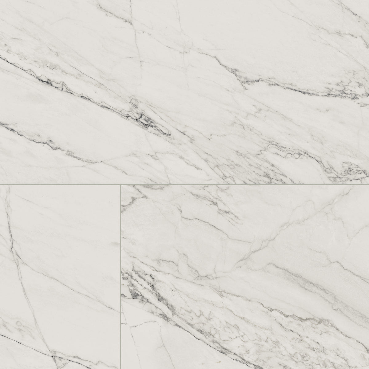 Aniston 24 x 48 Polished Porcelain Tile in Calacatta Quartzite