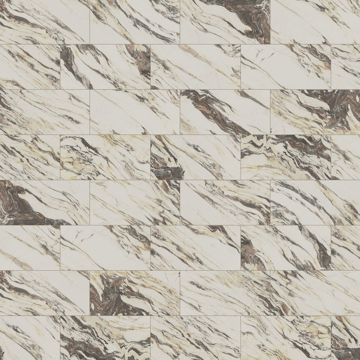 Aniston 24 x 48 Polished Porcelain Tile in Calacatta Viola