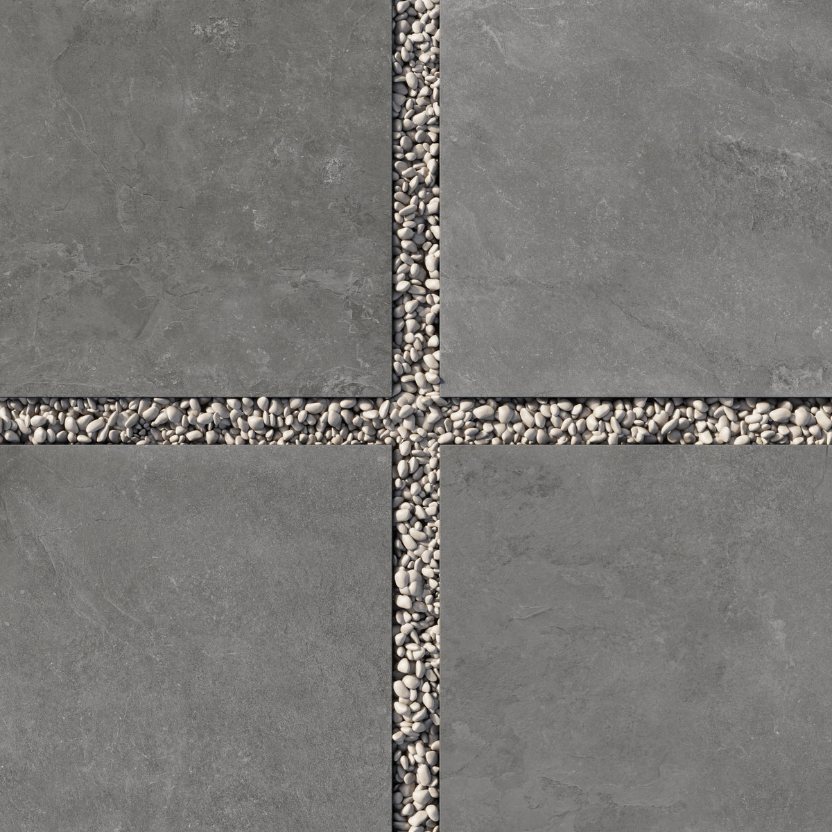 Wren 24 x 24 Grip Porcelain 2cm Paver Tile in Charcoal