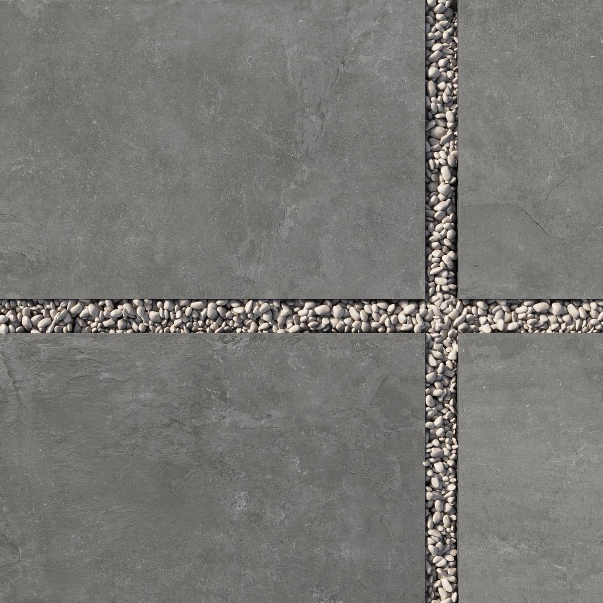 Wren 24 x 36 Grip Porcelain 2cm Paver Tile in Charcoal