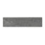 Wren Charcoal 3x12 matte porcelain bullnose tile, featuring a sleek, textured finish for seamless edging and modern design accents.