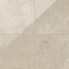 Leona 24x24 polished porcelain tile in Marfil, highlighting soft beige tones with a natural stone-inspired texture.