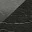 Leona polished porcelain tile in Nero Marquina with a rich black base and striking white veining, showcasing a glossy finish.