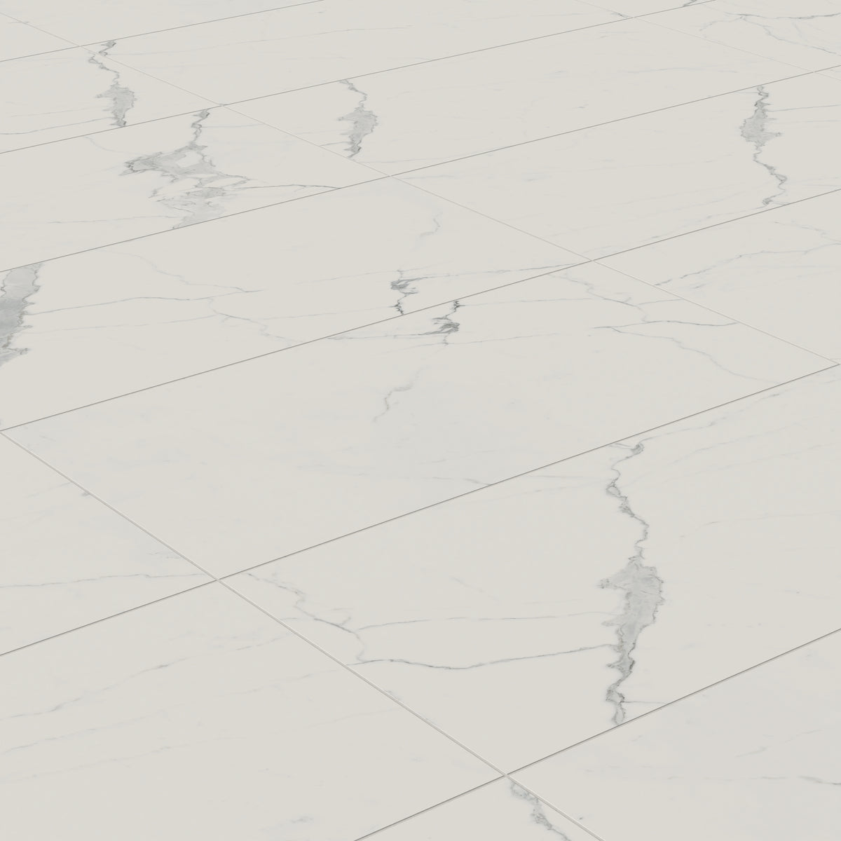 Leona 24 x 48 Matte Porcelain Tile in Calacatta