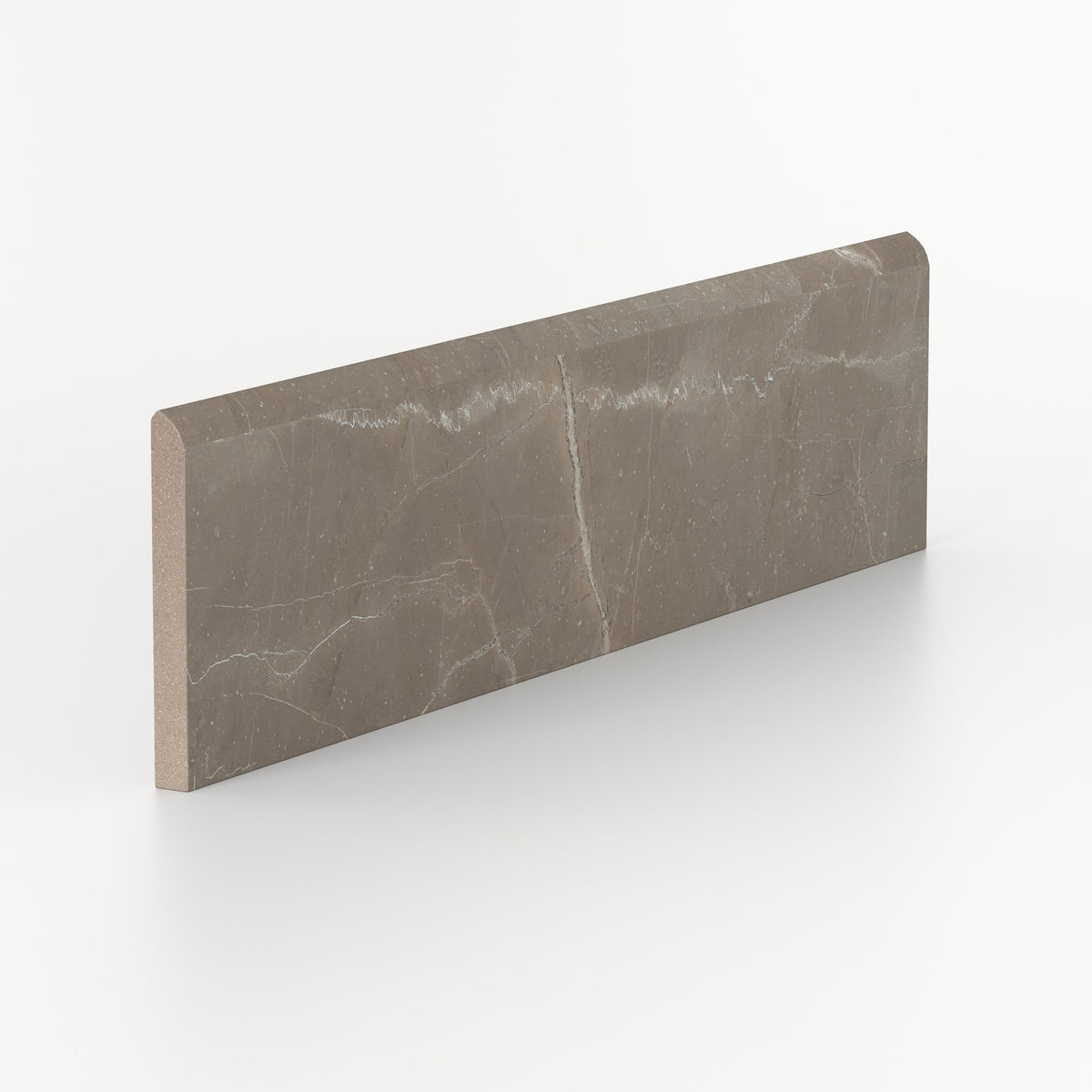 Leona 3 x 12 Matte Porcelain Bullnose Tile in Amani Bronze