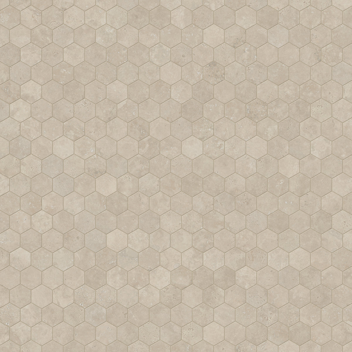 Leona 3 x 3 Polished Porcelain Hexagon Mosaic Tile in Marfil