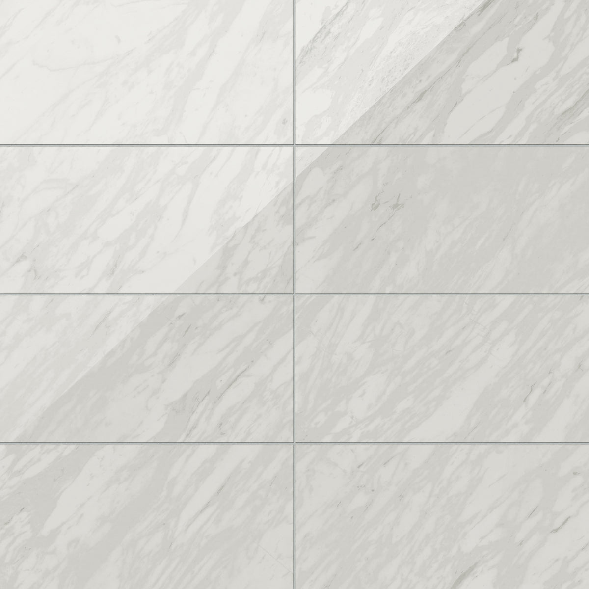 Blair 12 x 24 Polished Porcelain Tile in Volakas White
