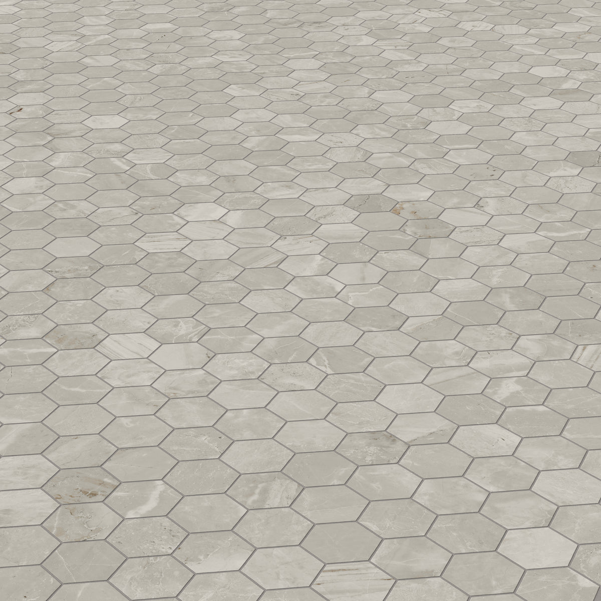Blair 3 x 3 Matte Porcelain Hexagon Mosaic Tile in Oniciata Beige