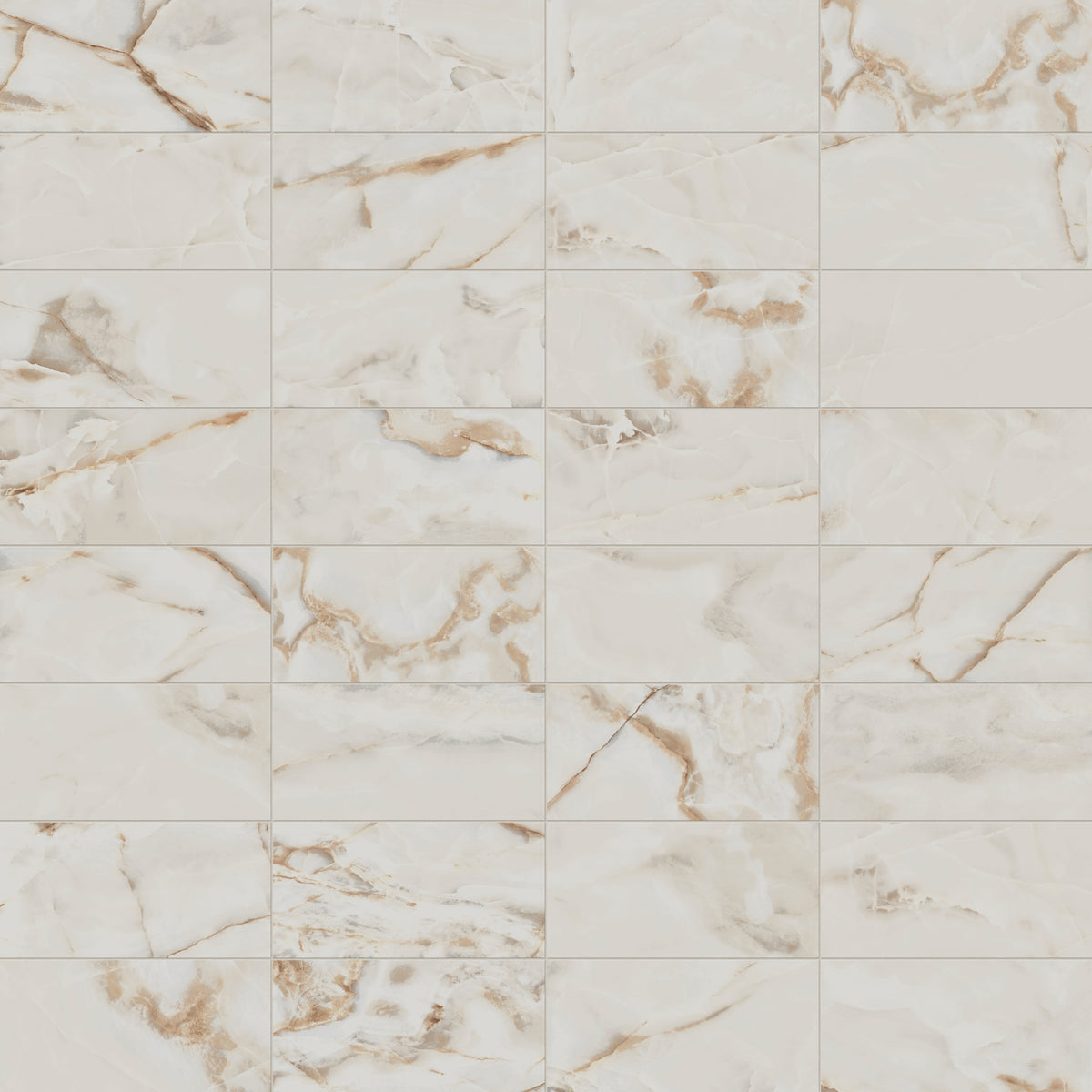 Astrid 12 x 24 Polished Porcelain Tile in Alabaster