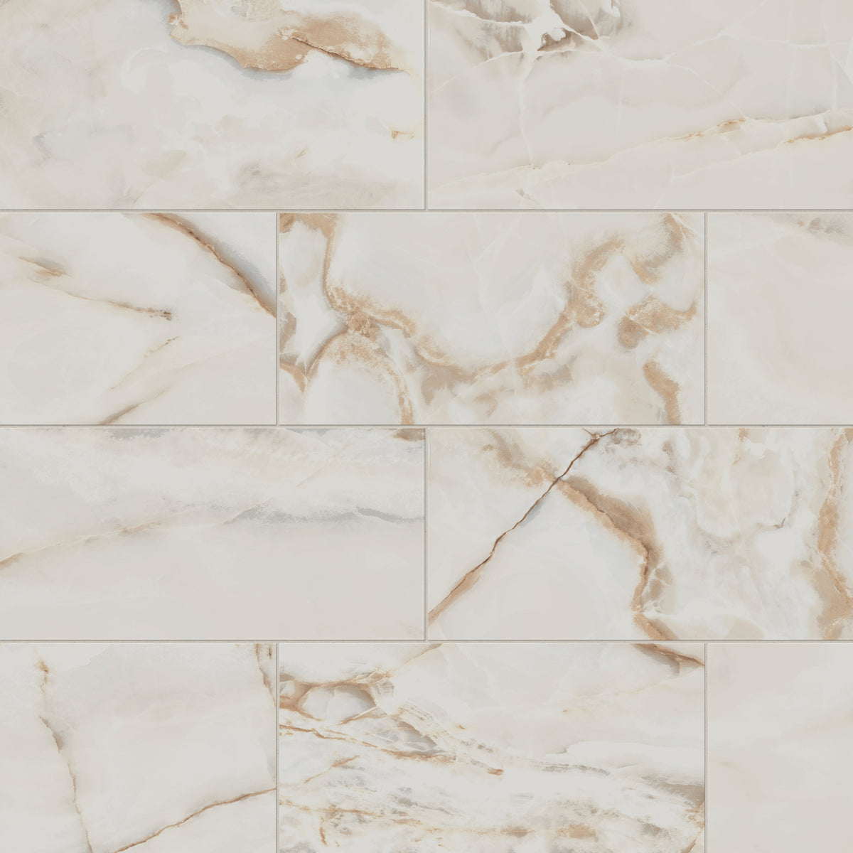 Astrid 12 x 24 Polished Porcelain Tile in Alabaster