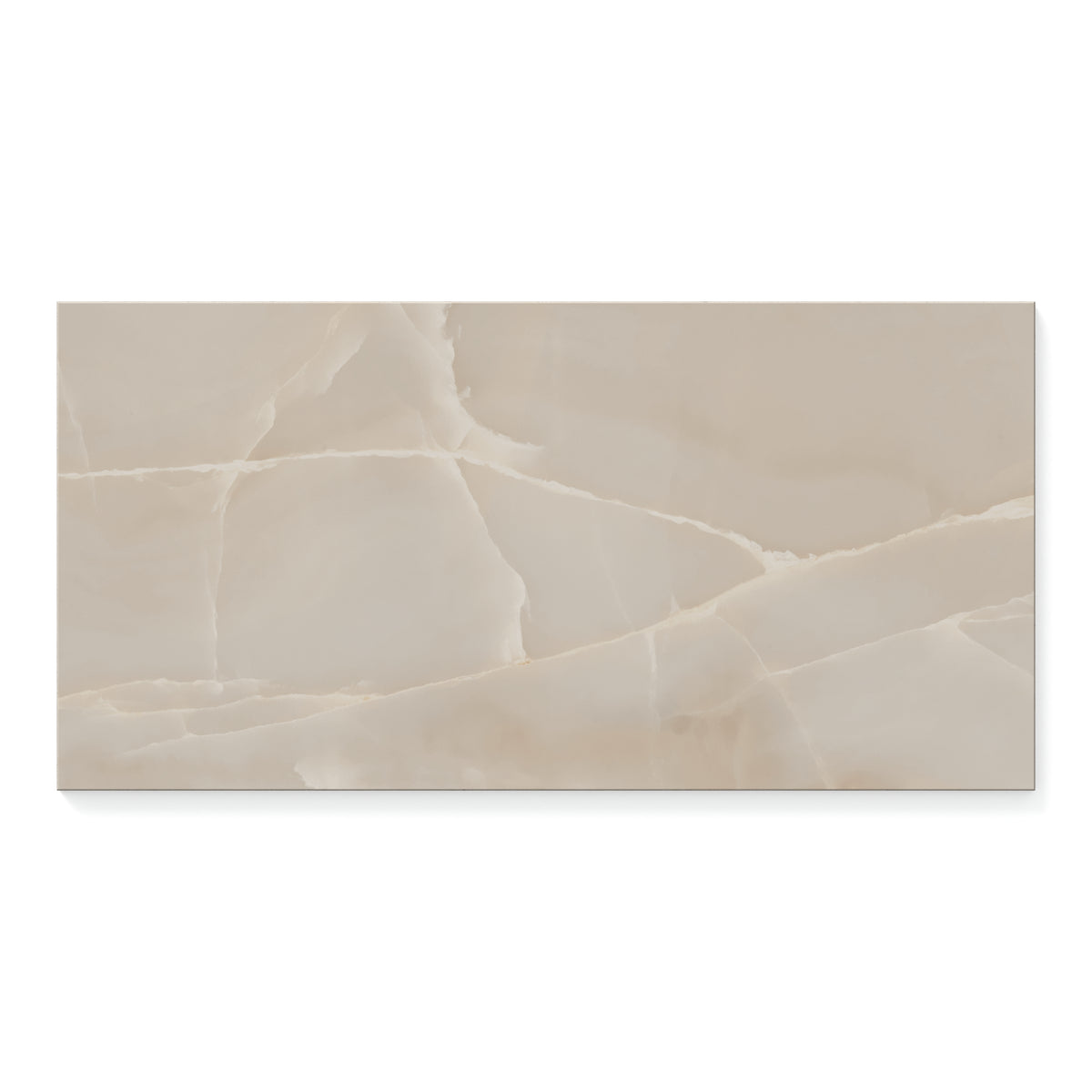 Astrid 12 x 24 Polished Porcelain Tile in Beige