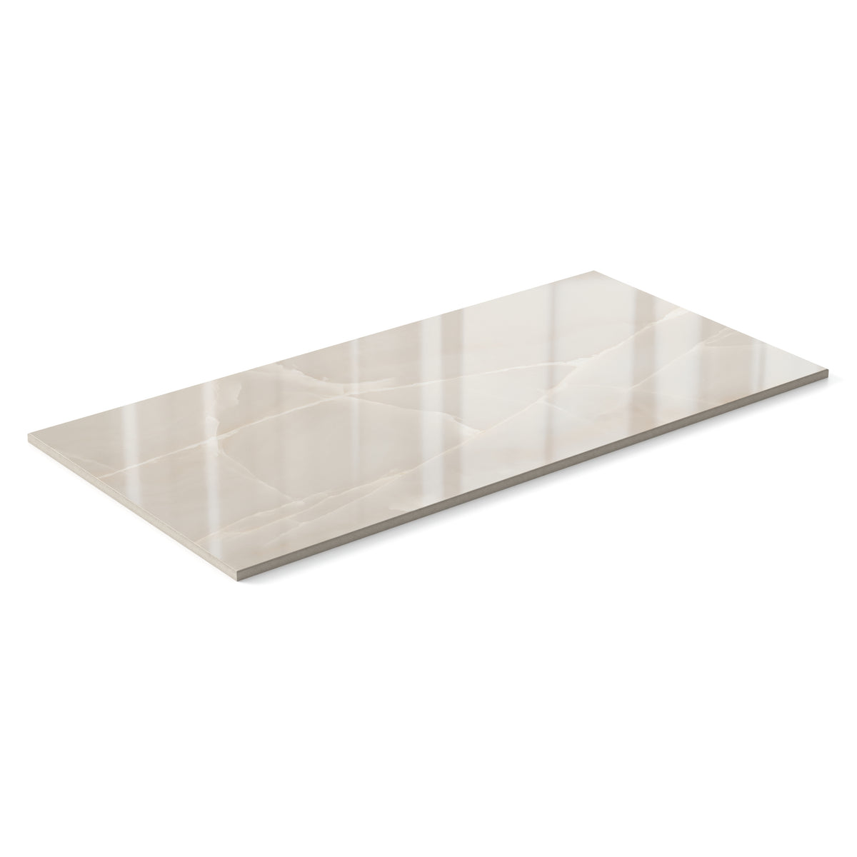 Astrid 12 x 24 Polished Porcelain Tile in Beige