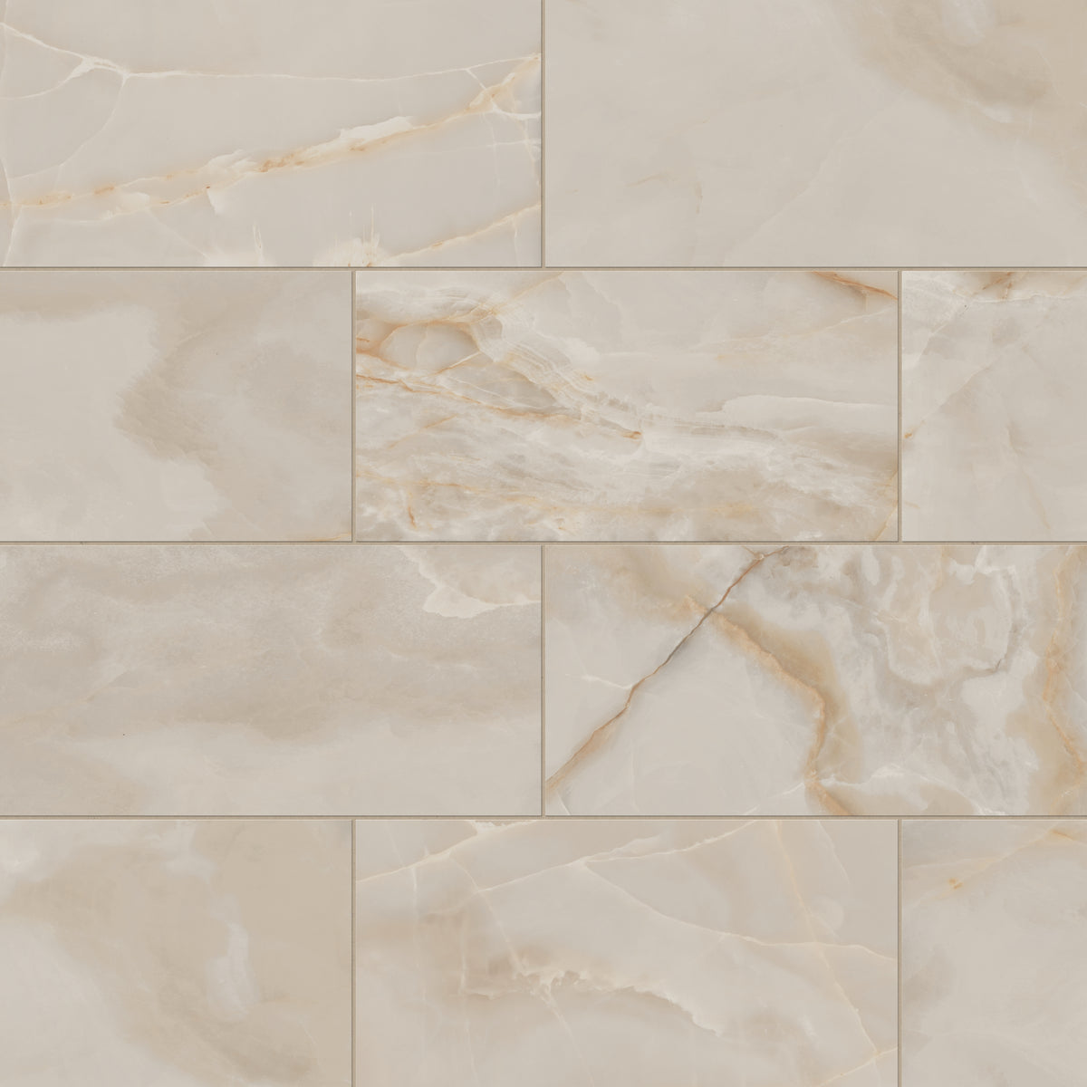 Astrid 12 x 24 Polished Porcelain Tile in Beige