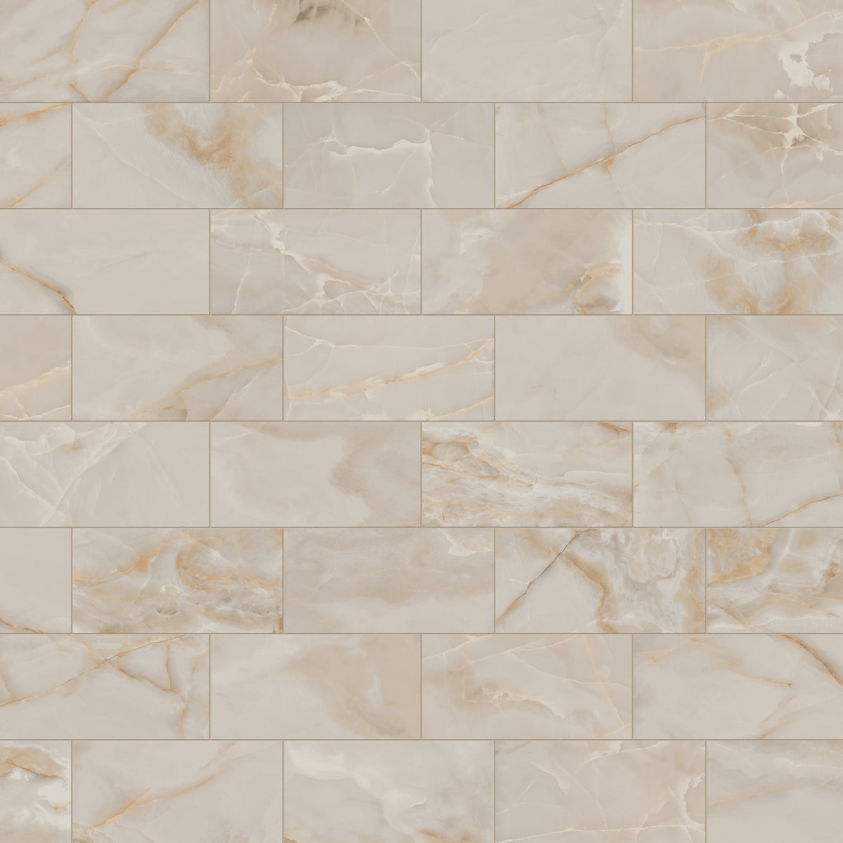 Astrid 12 x 24 Polished Porcelain Tile in Beige