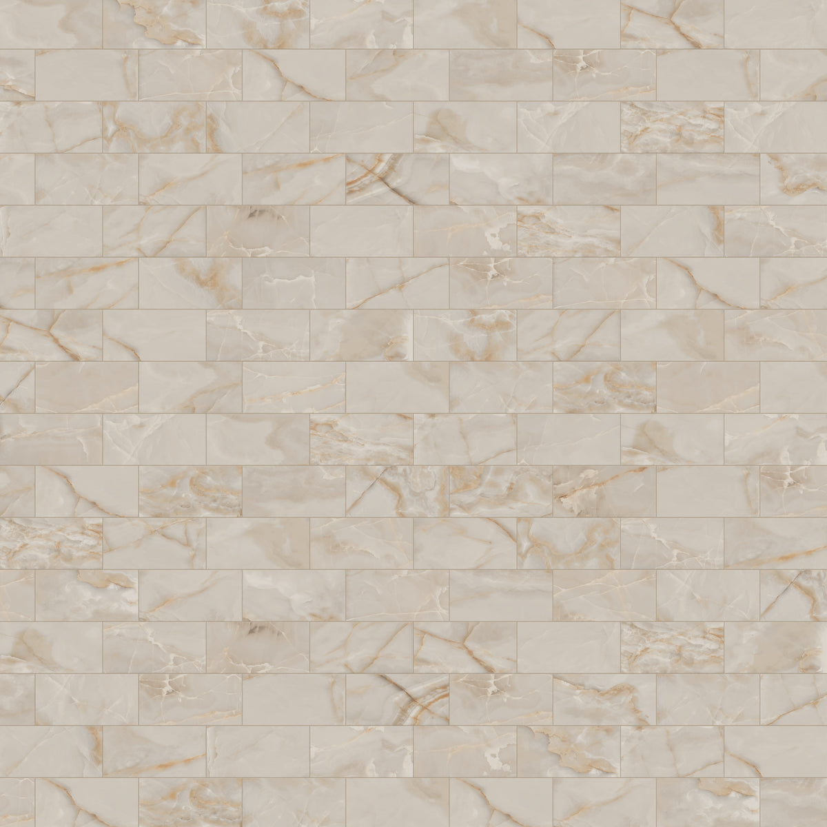 Astrid 12 x 24 Polished Porcelain Tile in Beige
