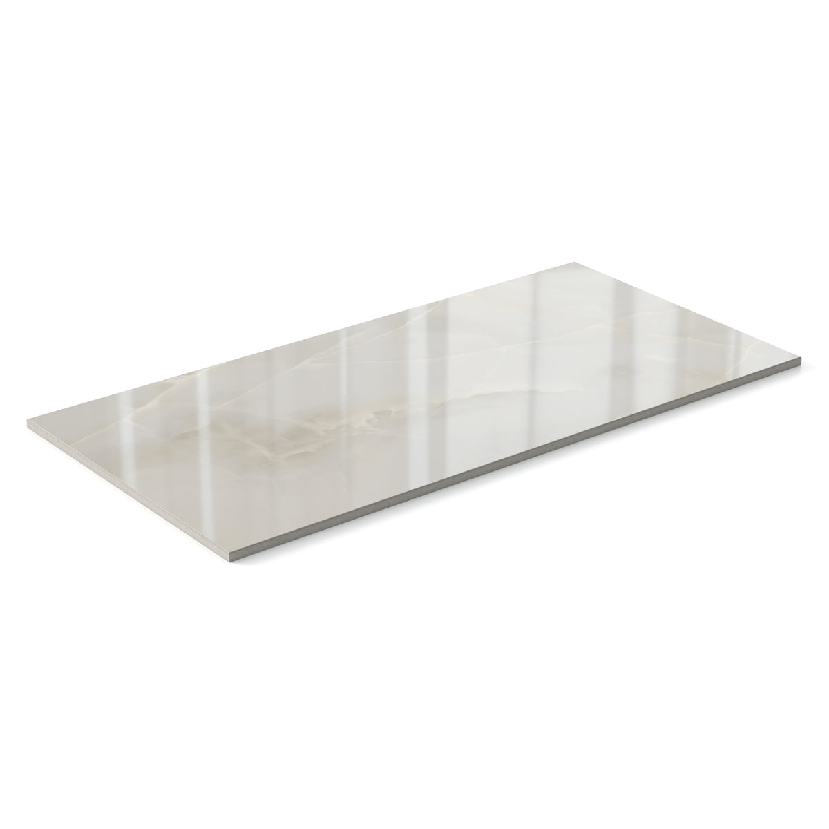 Astrid 12 x 24 Polished Porcelain Tile in Oyster