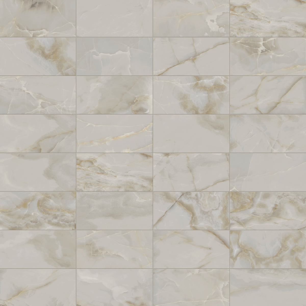 Astrid 12 x 24 Polished Porcelain Tile in Oyster
