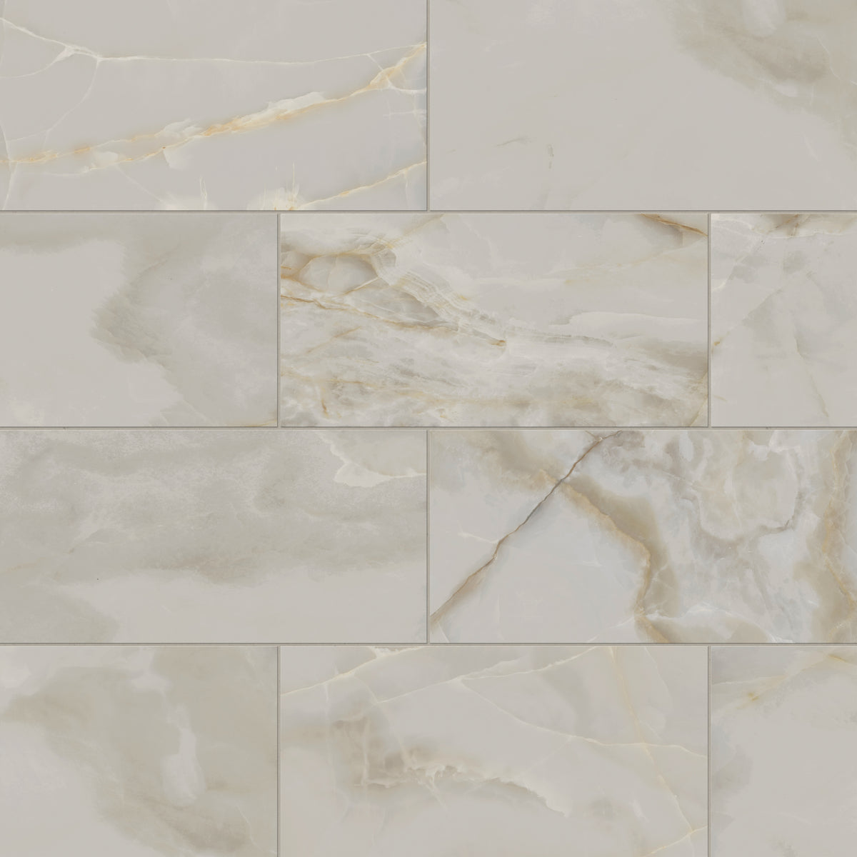Astrid 12 x 24 Polished Porcelain Tile in Oyster