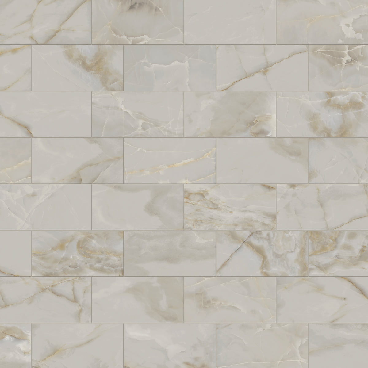 Astrid 12 x 24 Polished Porcelain Tile in Oyster