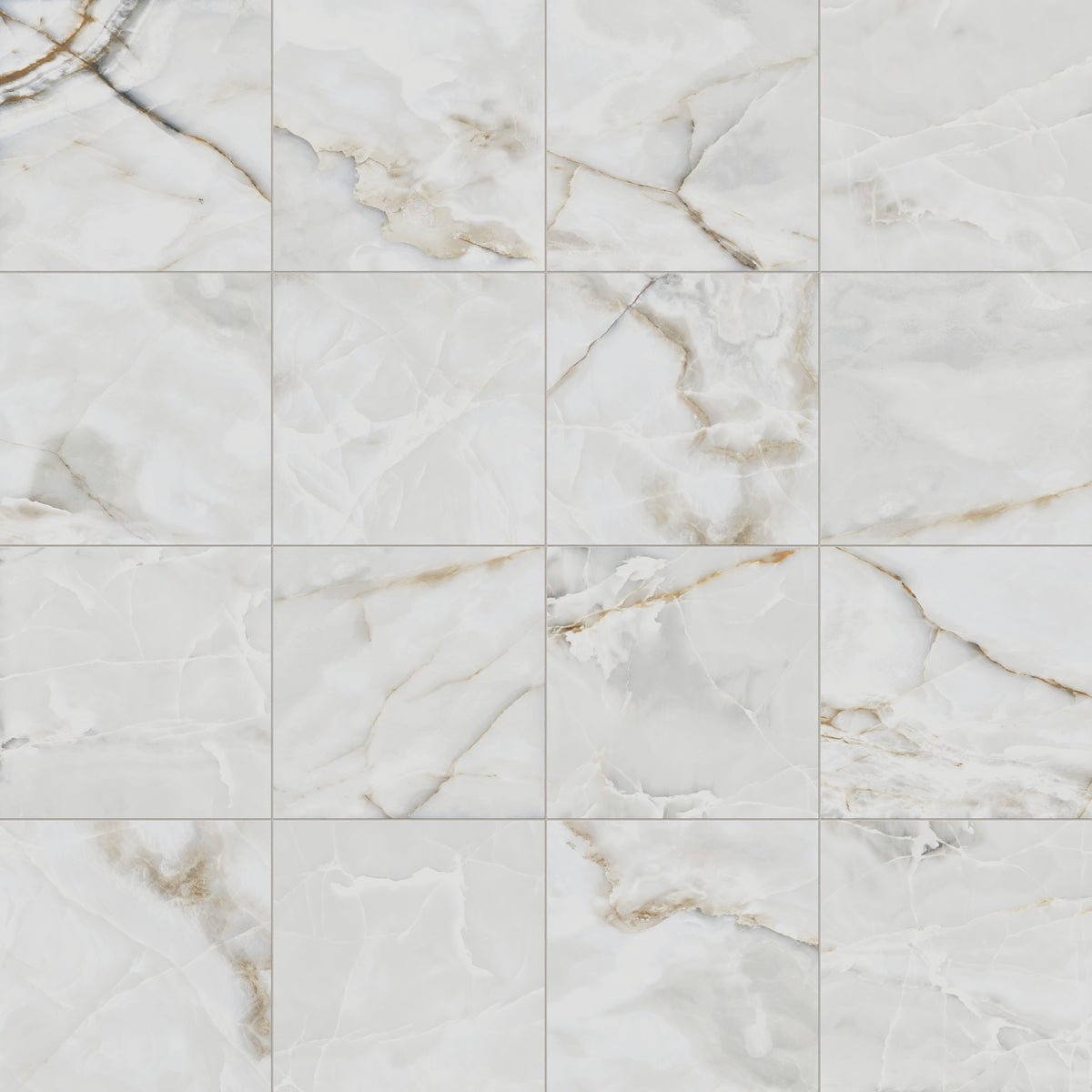 Astrid 24 x 24 Polished Porcelain Tile in Pearl
