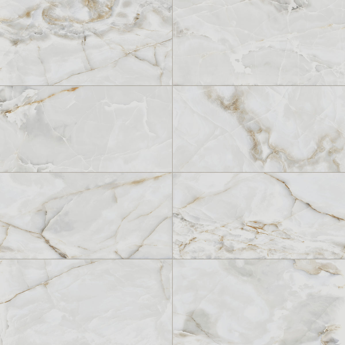 Astrid 24 x 48 Polished Porcelain Tile in Pearl