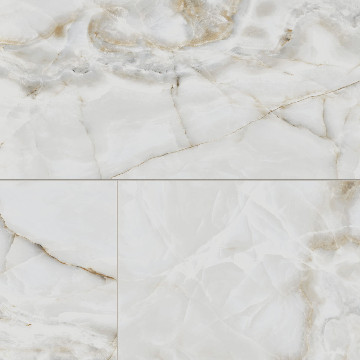 Astrid 24 x 48 Polished Porcelain Tile in Pearl