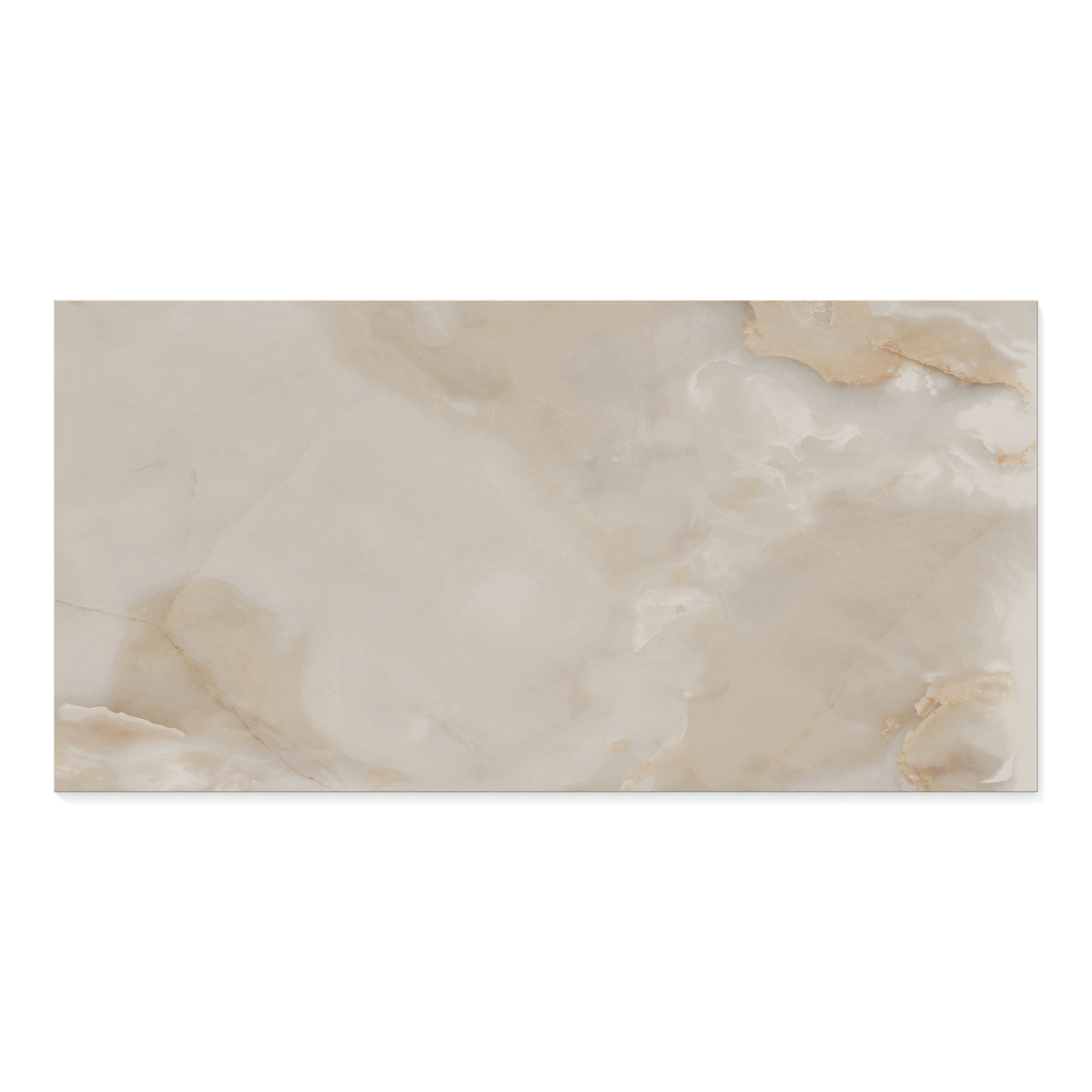 Astrid 24 x 48 Polished Porcelain Tile in Beige