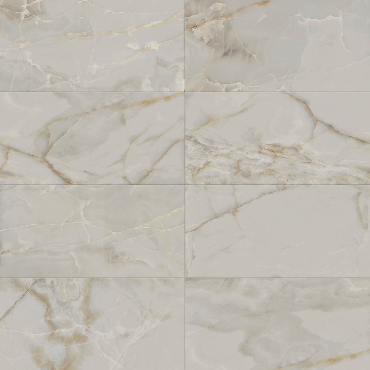 Astrid 24 x 48 Polished Porcelain Tile in Oyster