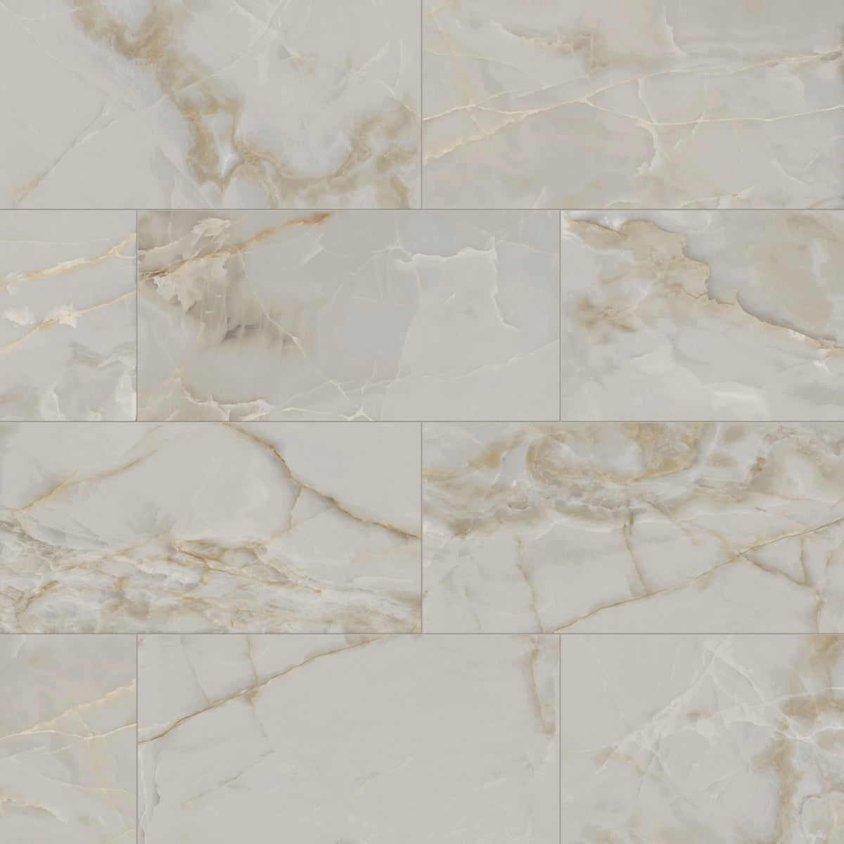 Astrid 24 x 48 Polished Porcelain Tile in Oyster