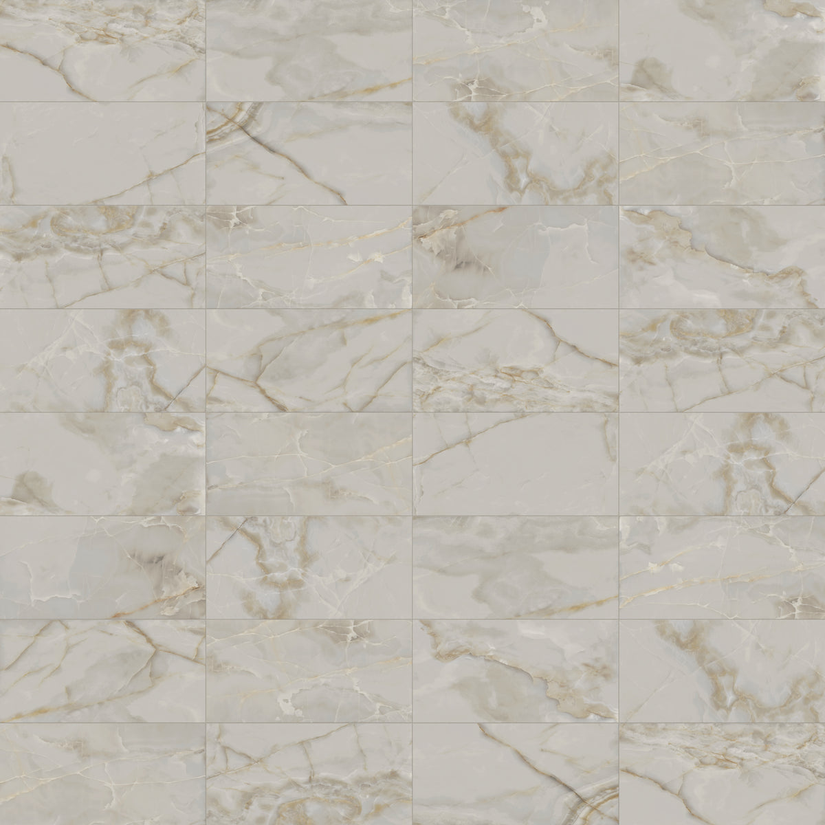 Astrid 24 x 48 Polished Porcelain Tile in Oyster