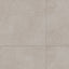 Large 32x32 matte tiles in a soft ash-gray tone, featuring subtle variations for a natural and seamless floor or wall finish.