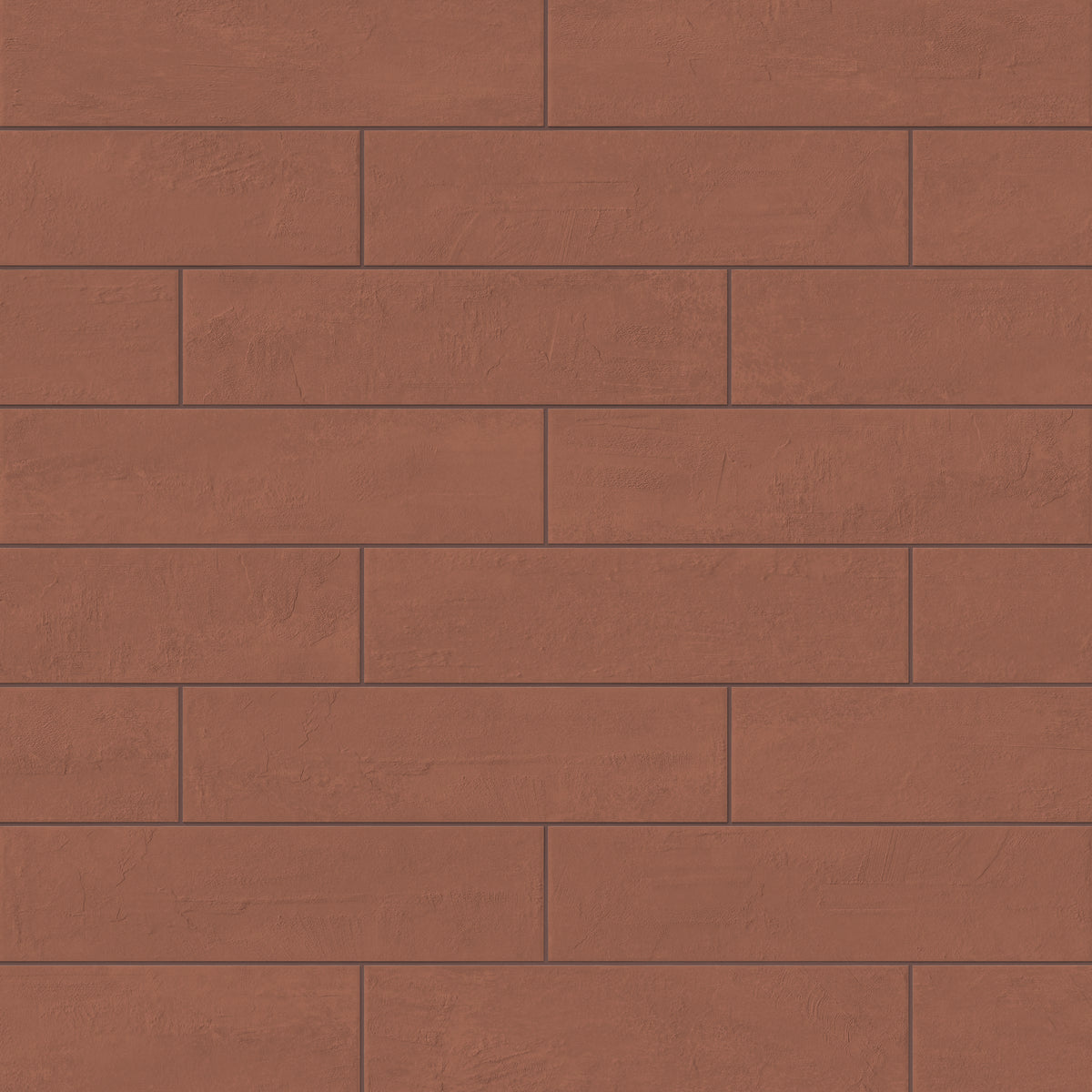 Dax 6 x 24 Matte Porcelain Tile in Rust