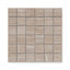 Hendrix Almond 2x2 Mosaic Matte tile in warm almond hues with a matte surface, designed to bring a refined touch to any space.