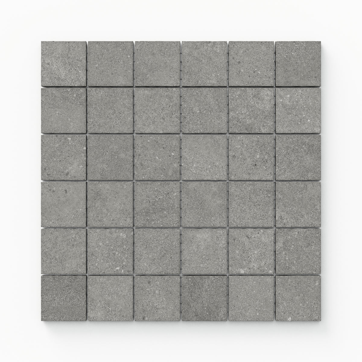 Shea 2 x 2 Matte Porcelain Mosaic Tile in Storm Grey