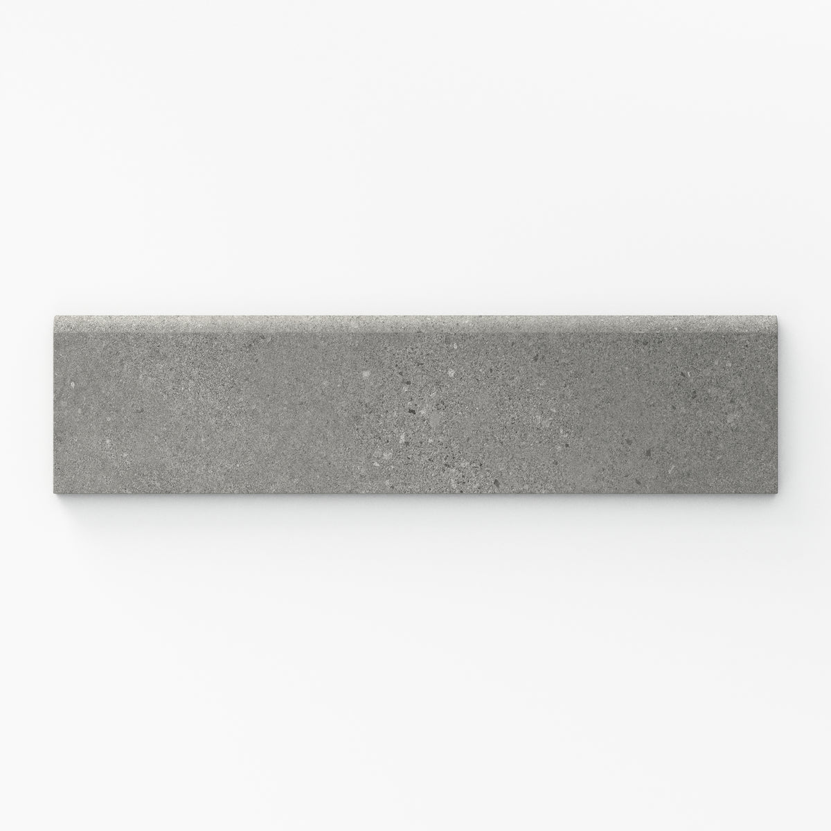 Shea 3 x 12 Matte Porcelain Bullnose Tile in Storm Grey