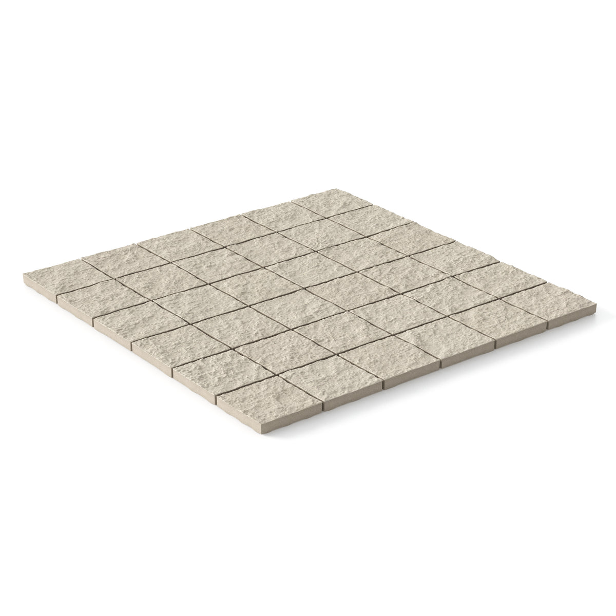 Palmer 2 x 2 Raw Porcelain Mosaic Tile in Natural