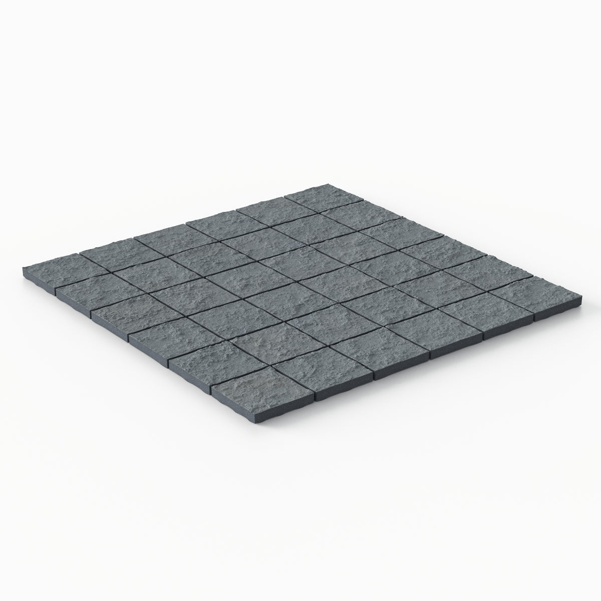 Palmer 2 x 2 Raw Porcelain Mosaic Tile in Ocean Blue