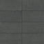 Palmer 12x24 matte porcelain tile in nero, featuring a deep charcoal hue and a smooth matte finish for sleek modern designs.