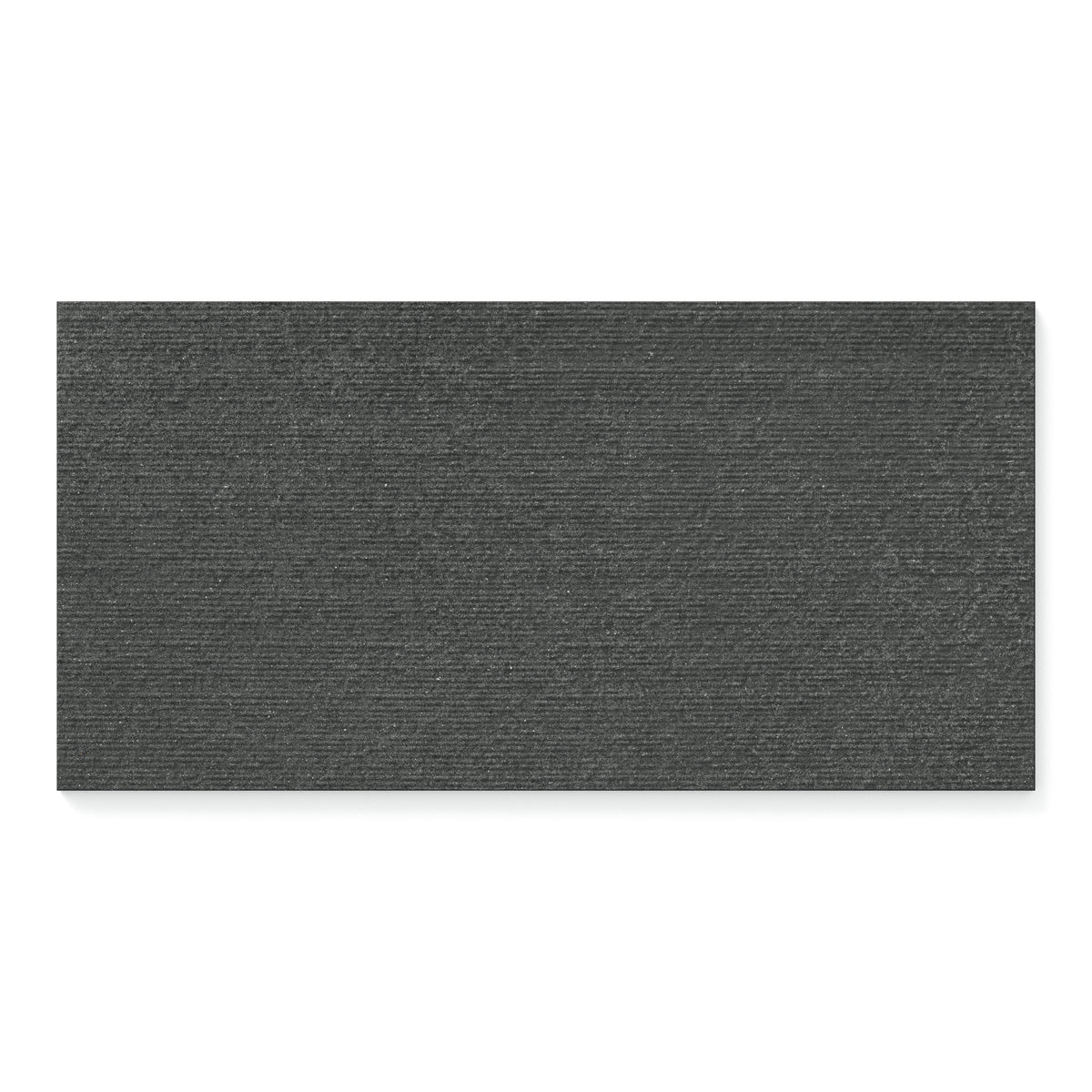 Palmer 12 x 24 Chiseled Porcelain Tile in Nero