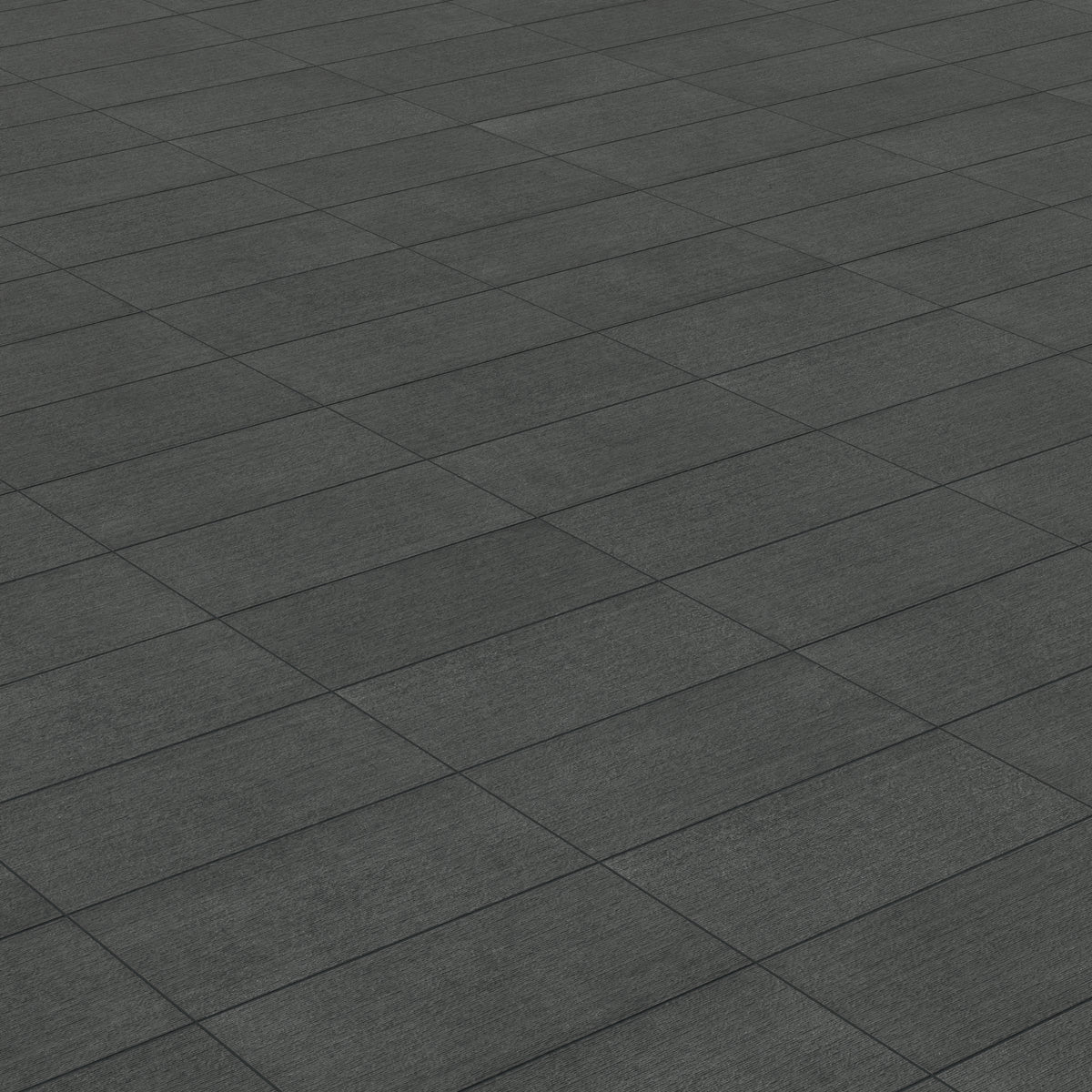 Palmer 12 x 24 Chiseled Porcelain Tile in Nero
