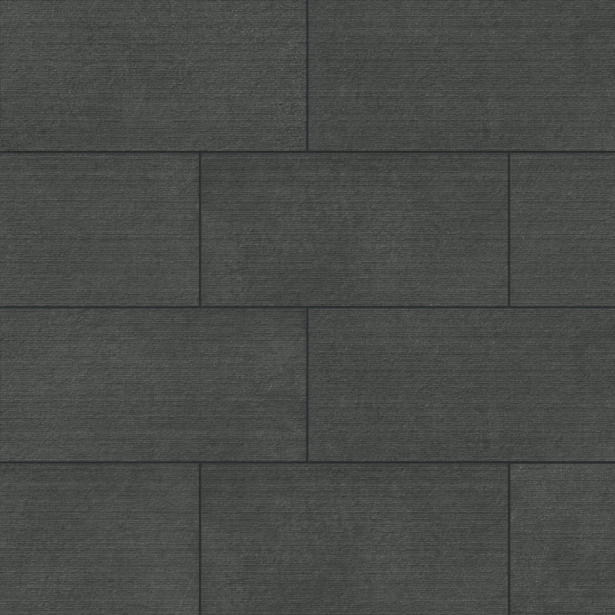 Palmer 12 x 24 Chiseled Porcelain Tile in Nero