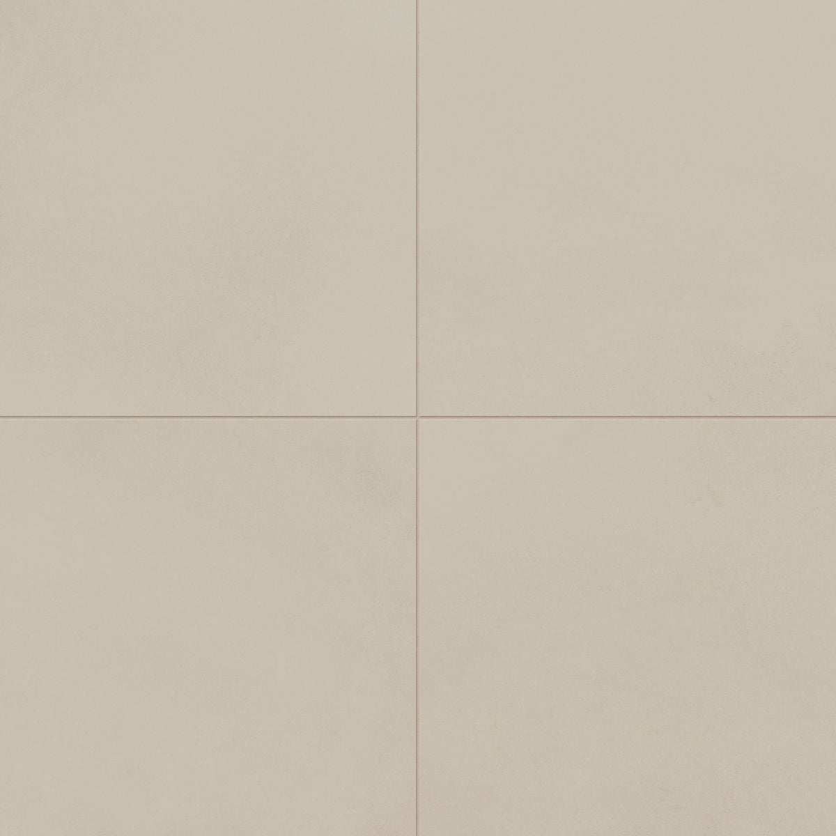 Palmer 24x24 matte porcelain tiles in natural, offering a neutral tone ideal for minimalist designs.