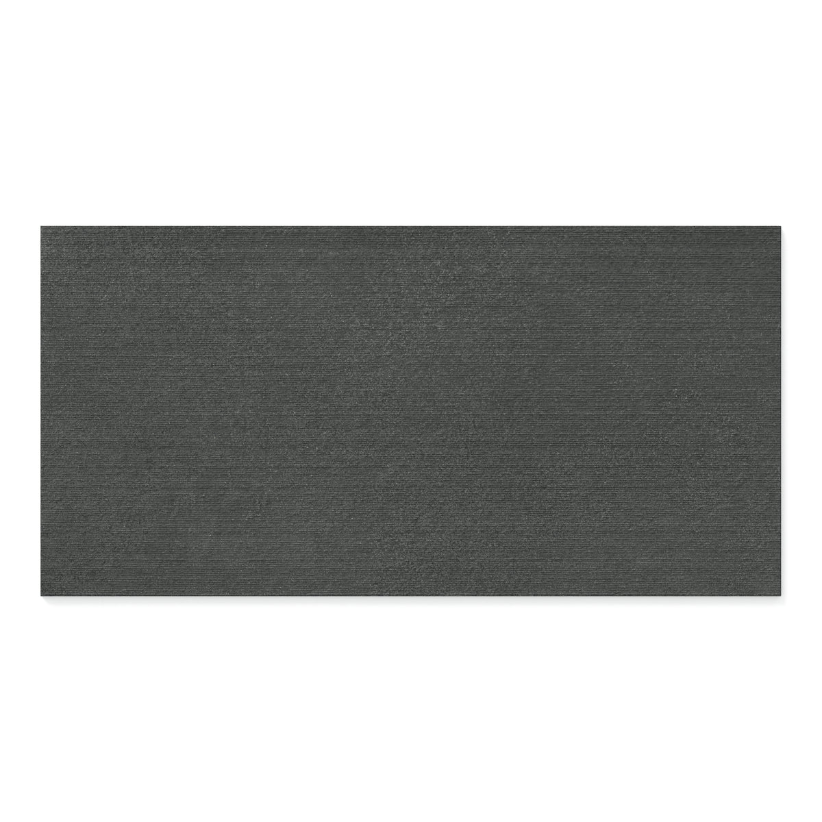 Palmer 24 x 48 Chiseled Porcelain Tile in Nero