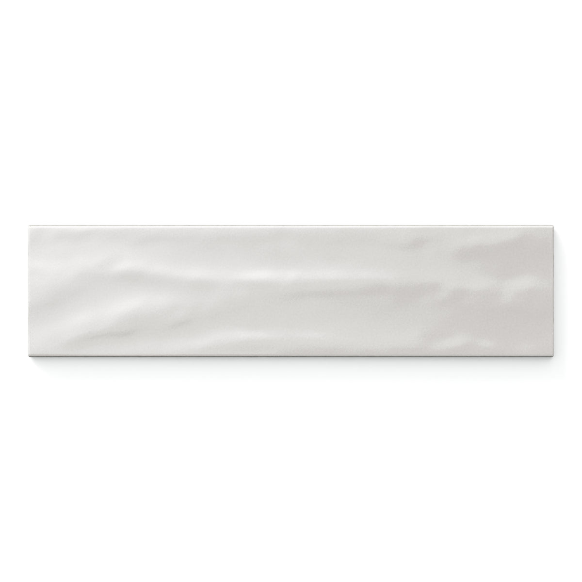 Palmer 3 x 12 Glossy Porcelain Tile in Bianco