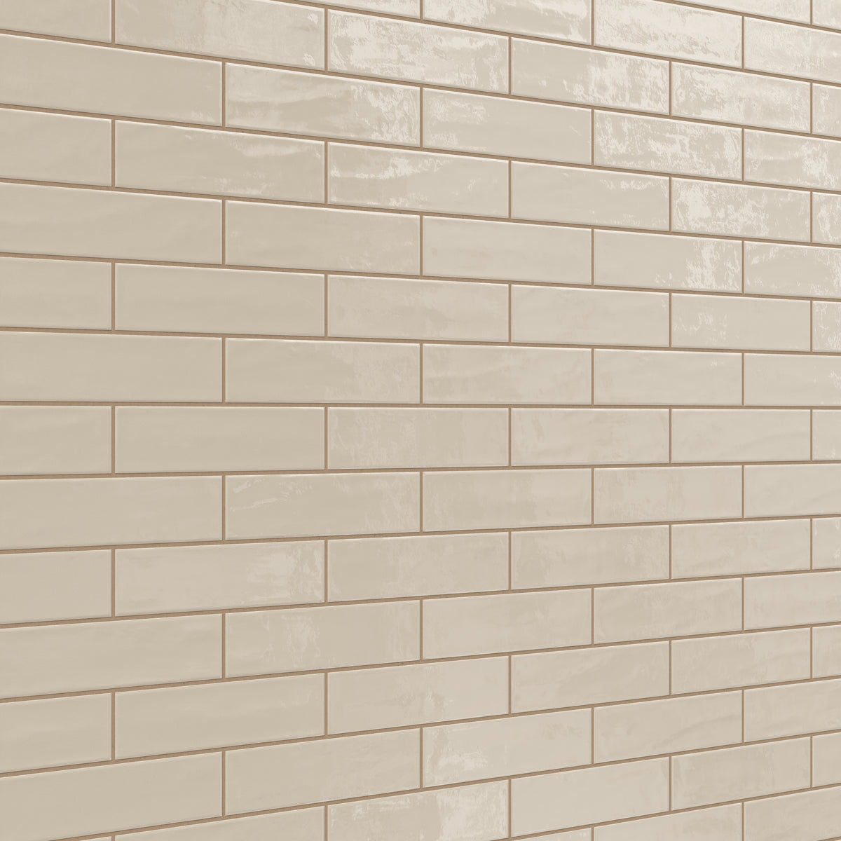 Palmer 3 x 12 Glossy Porcelain Tile in Cashmere