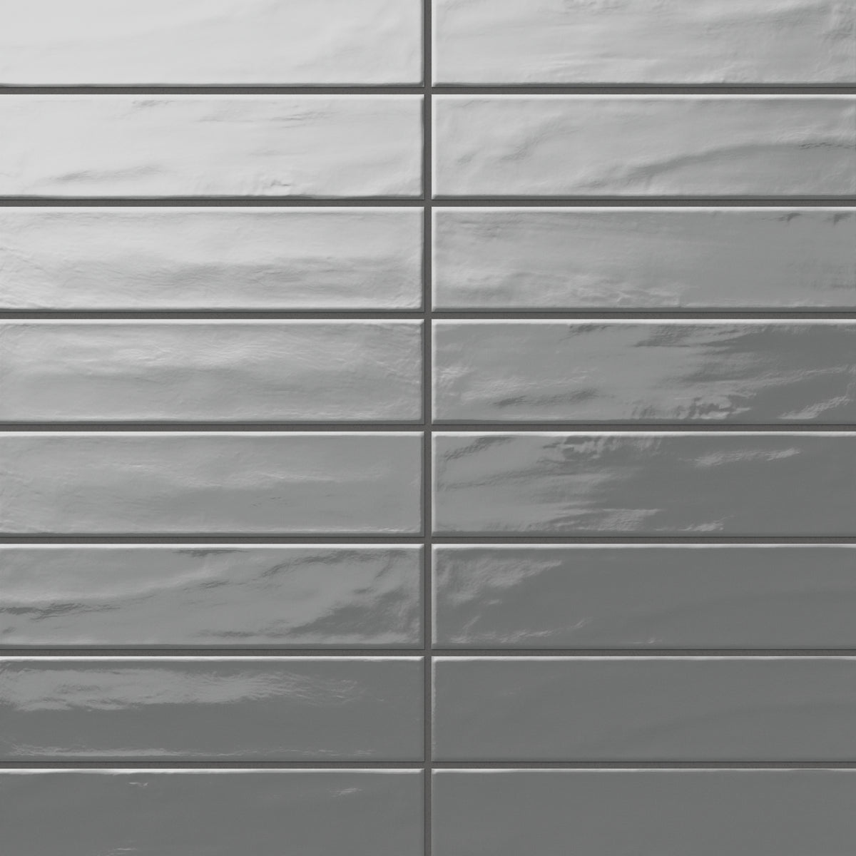 
Palmer 3x12 glossy porcelain tile in storm, showcasing a sleek gray shade with a reflective finish for contemporary spaces.