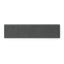 Palmer 3x12 matte porcelain bullnose tile in nero, showcasing a striking deep black finish perfect for sleek and modern spaces.