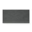 Palmer 6x12 matte porcelain cove base tile in nero with a deep black tone and subtle matte texture, ideal for sleek transitions in modern spaces.